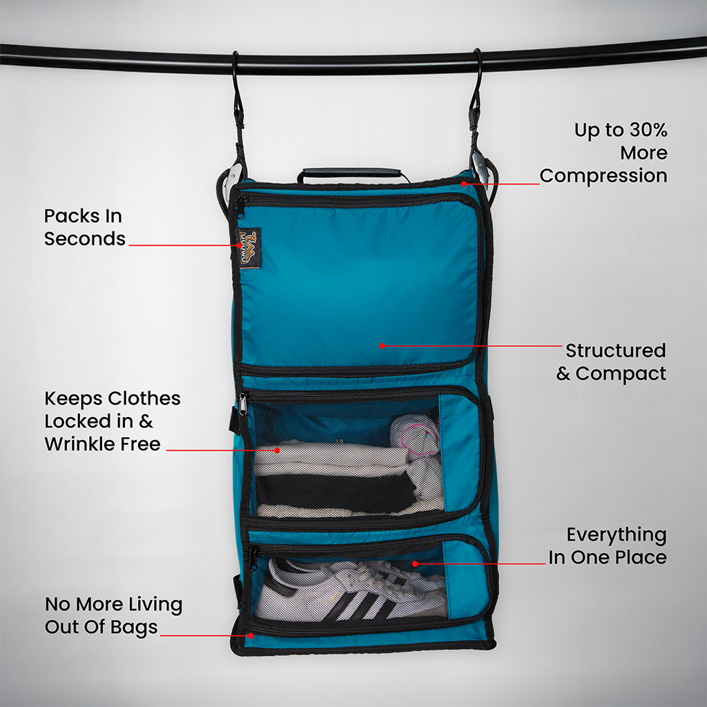 Walkabout Wardrobe - Hanging Travel Organiser
